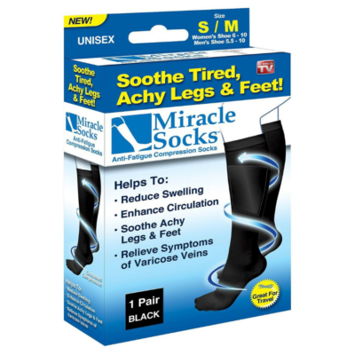 3 Packs Miracle Socks Soothe Tired,...