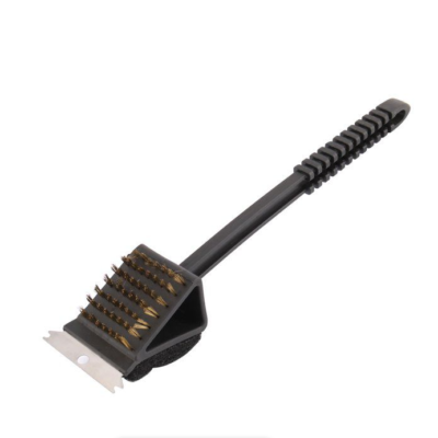 3 in 1 BBQ Grill Cleaning Brush with Scraper BBQ...