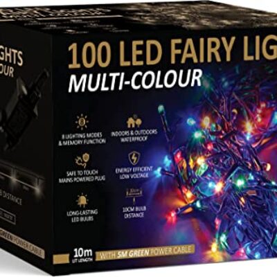100 LED Fairy Lights Multi-colour 220V