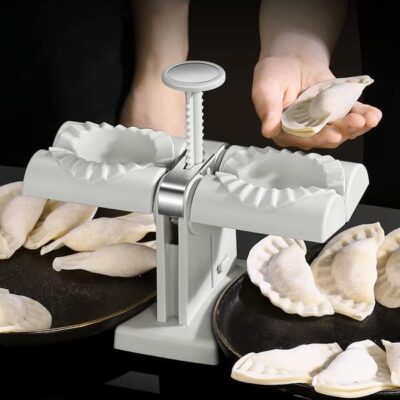 Household Double Head Automatic Dumpling Maker Mould – Stainless Steel...
