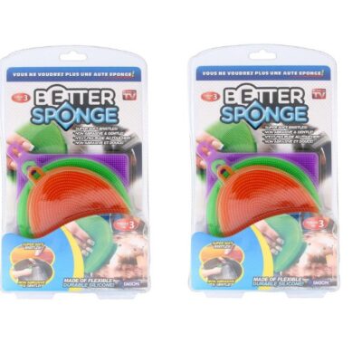 2 Pack – Silicone Better Sponge –...