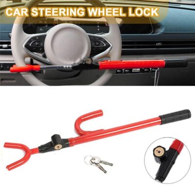 Adjustable Universal Car Anti Theft Security Steering Wheel Lock  System