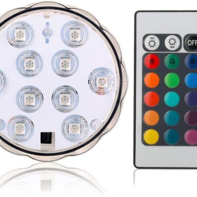 16 Multicolour Remote Control RGB LED Underwater...