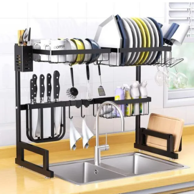 Kitchen Over Sink Space Saver Dish Drying Rack