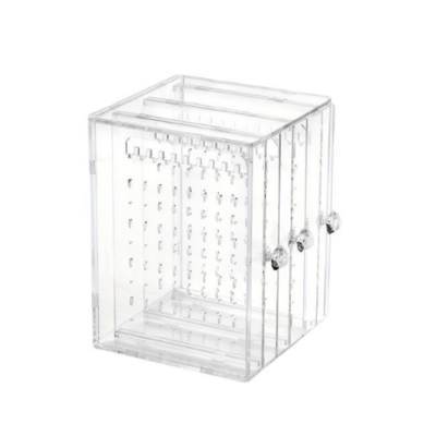 Acrylic 3 Drawer Earring And Necklace Organizer